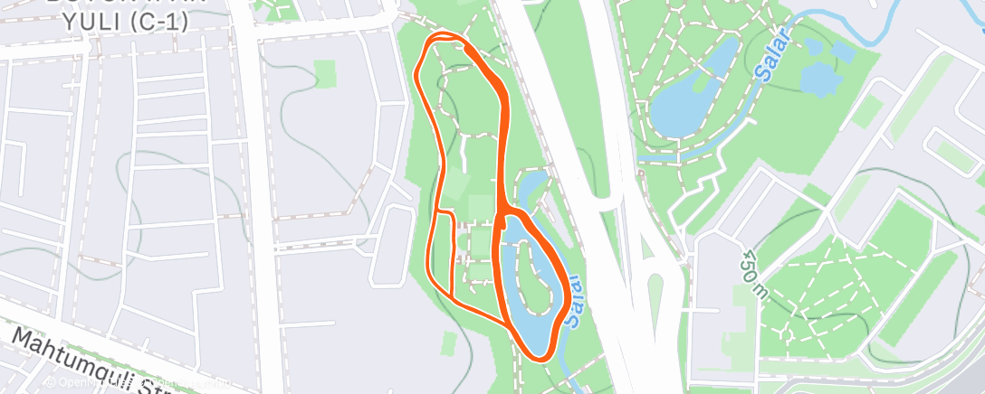 Map of the activity, TASHKENT RUNNERS