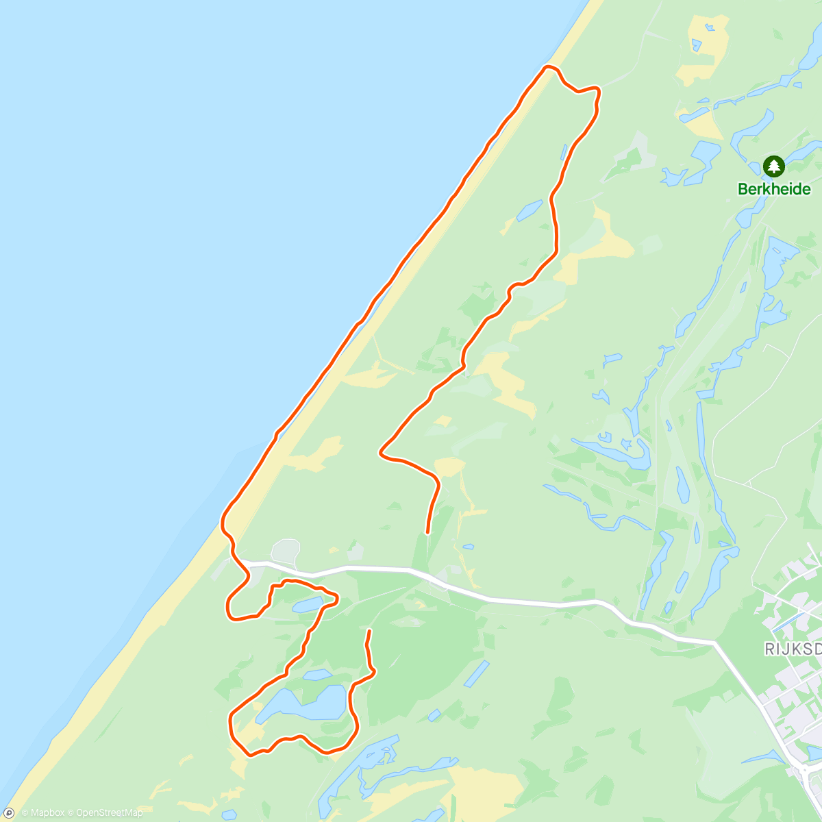 Map of the activity, Duintrail