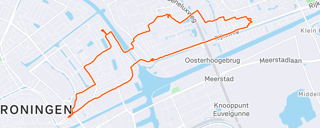 Карта физической активности (Namiddagwandeling)