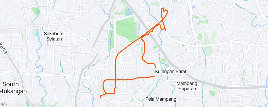 Map of the activity, Morning Ride