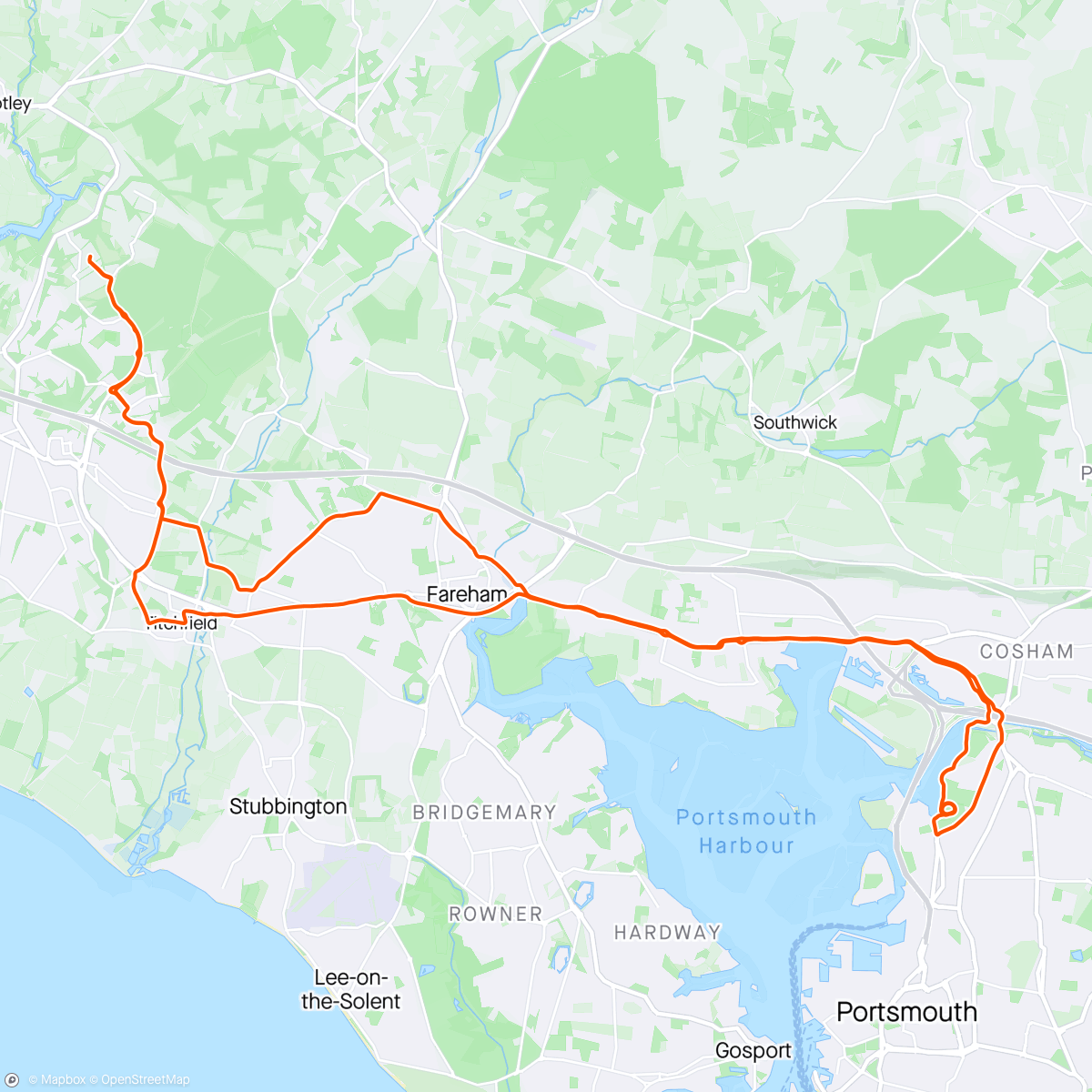 Map of the activity, Lovely trip to watch a sunset bike race 🌅