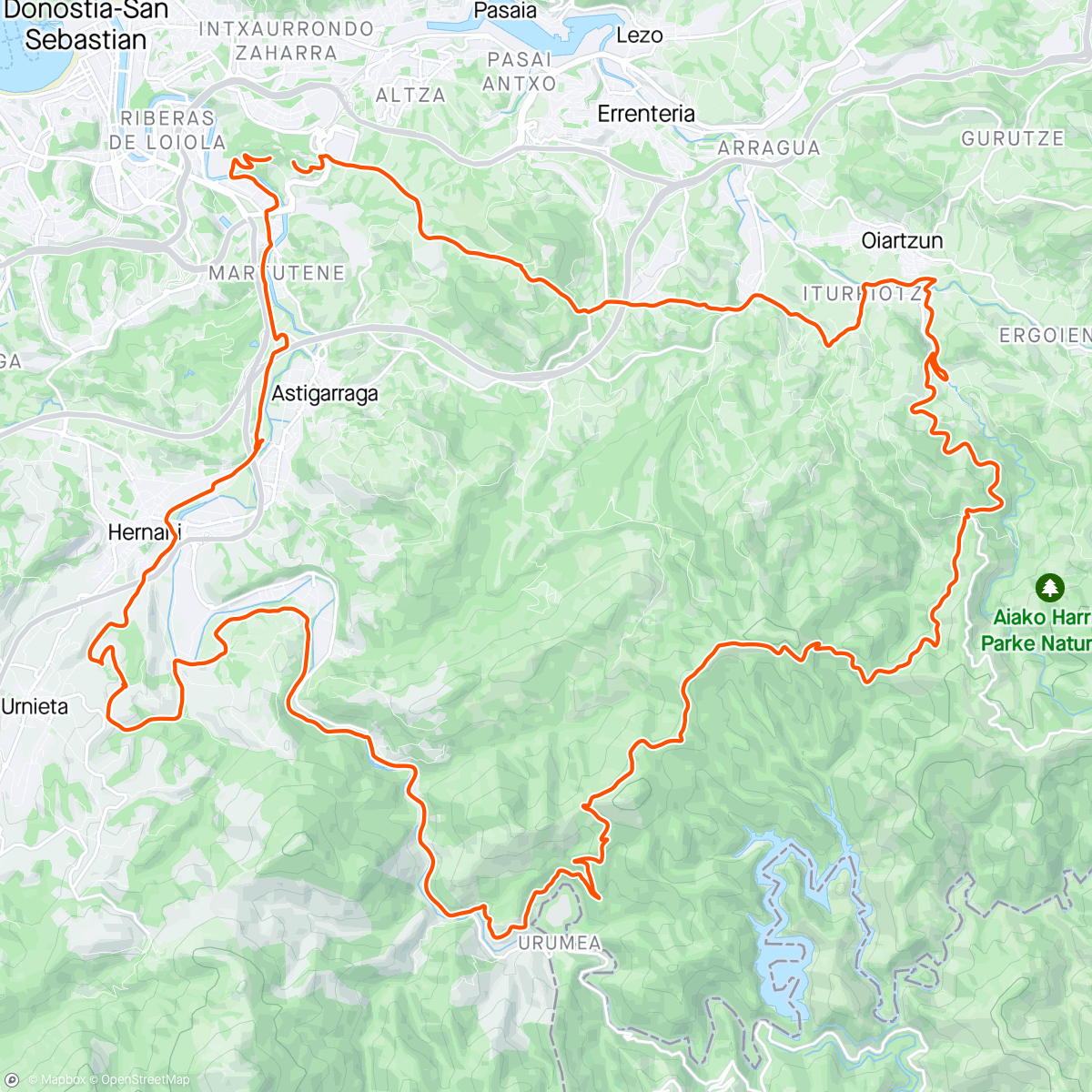 Map of the activity, Tasca Donosti