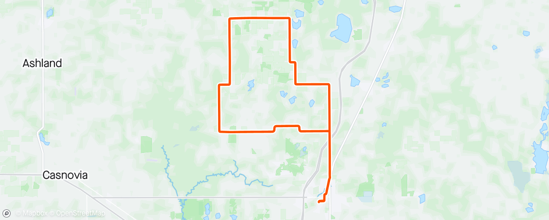 Map of the activity, Afternoon Ride