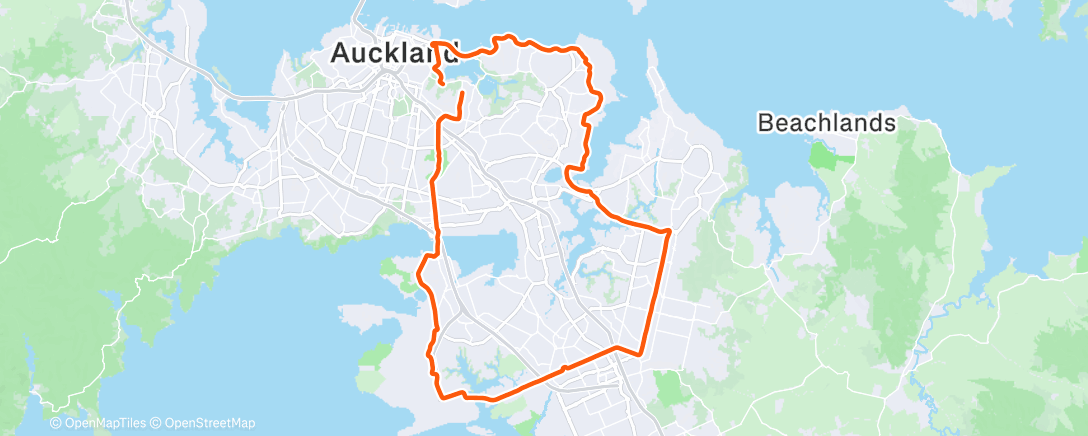 Map of the activity, Morning Ride