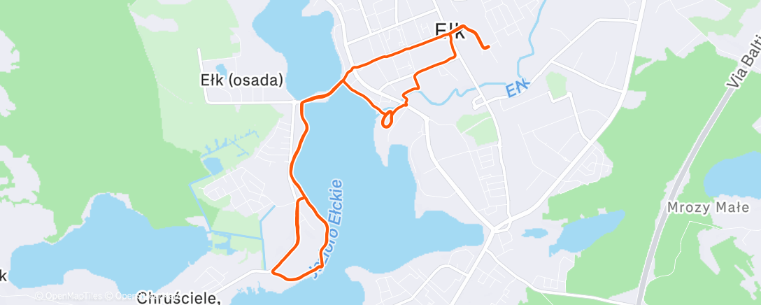 Карта физической активности (Afternoon Run)