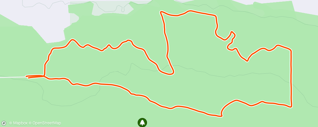 Map of the activity, Easy in the hills