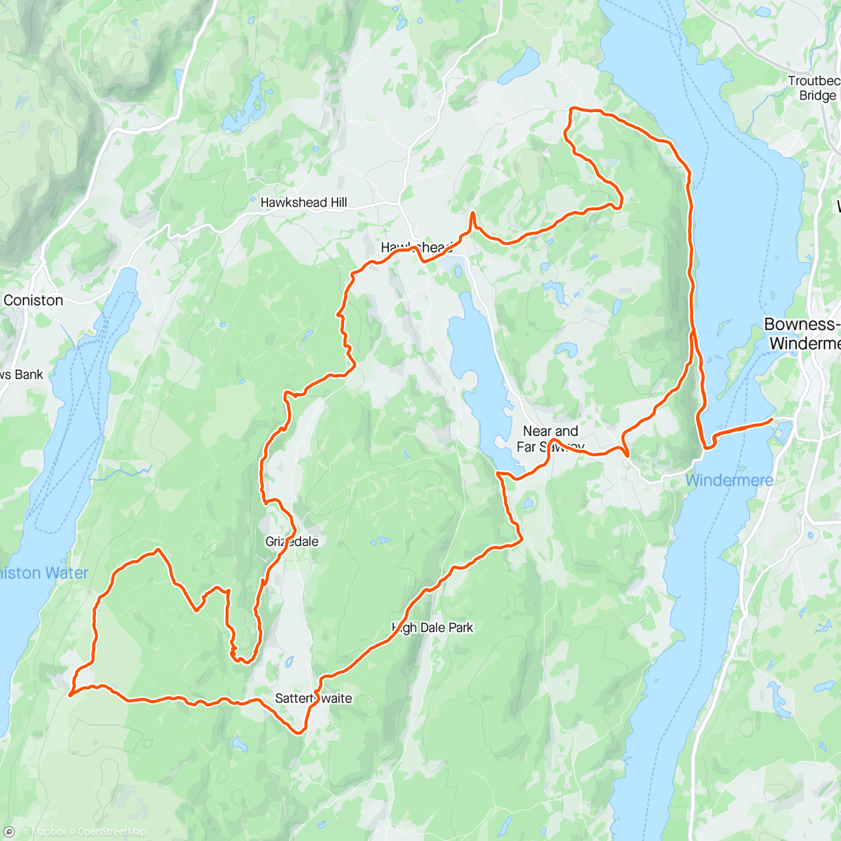 Map of the activity, 1st Emtb group ride.. they nearly broke me...