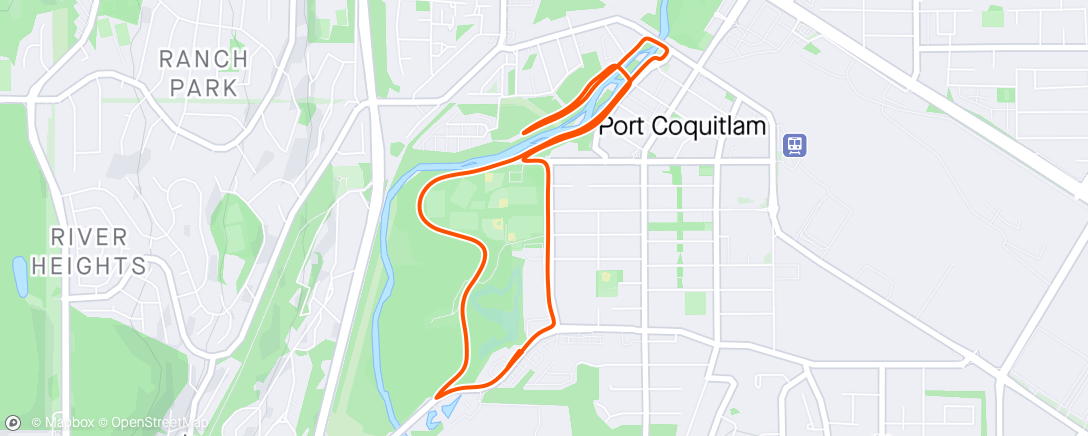 Map of the activity, Quick Run before it's dark