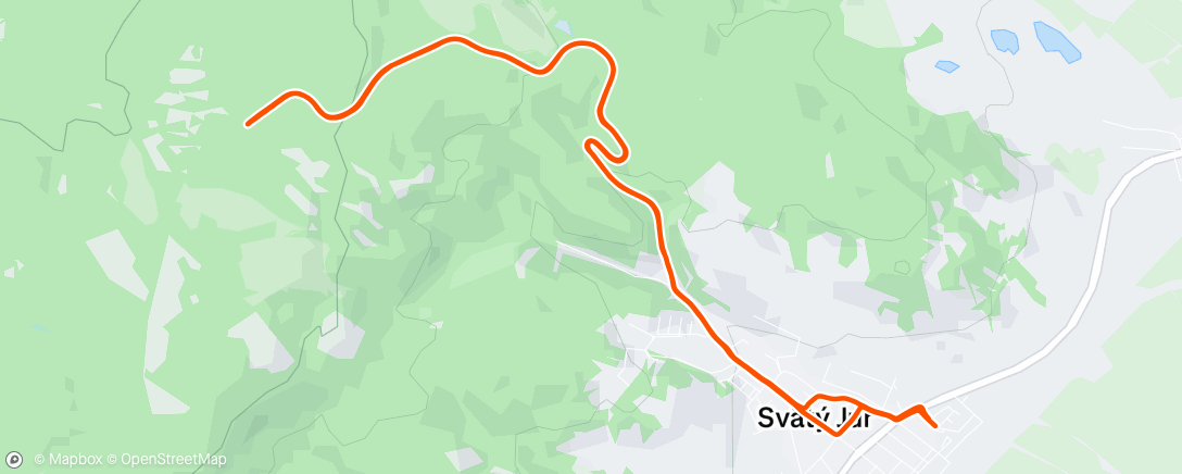 Map of the activity, Lunch Ride