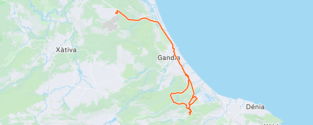 Map of the activity, Morning Ride