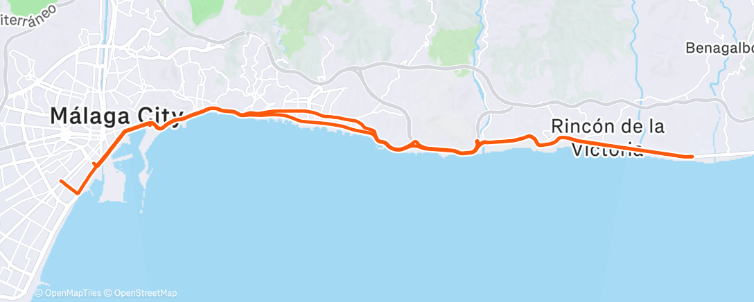Map of the activity, Afternoon Ride