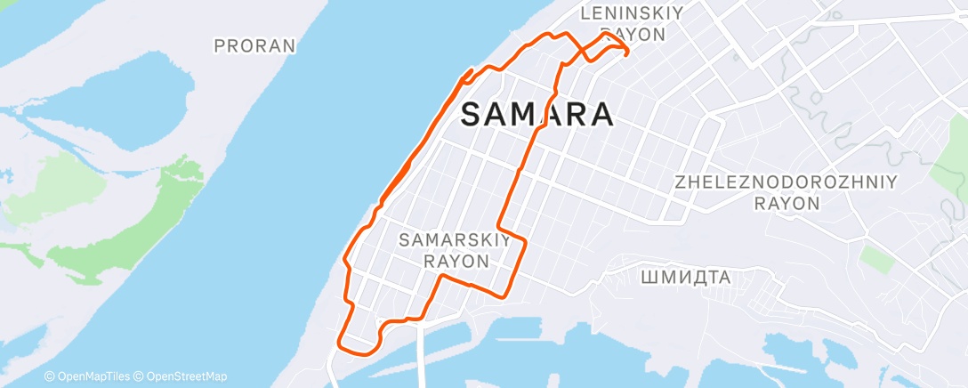 Map of the activity, Lunch Run