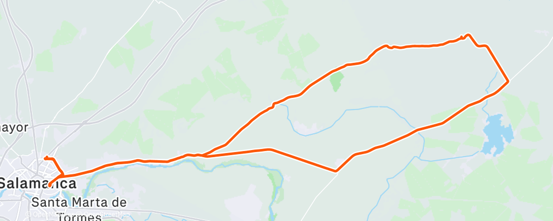 Map of the activity, Morning Ride