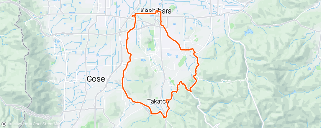 Карта физической активности (Afternoon Ride on shite roads.)