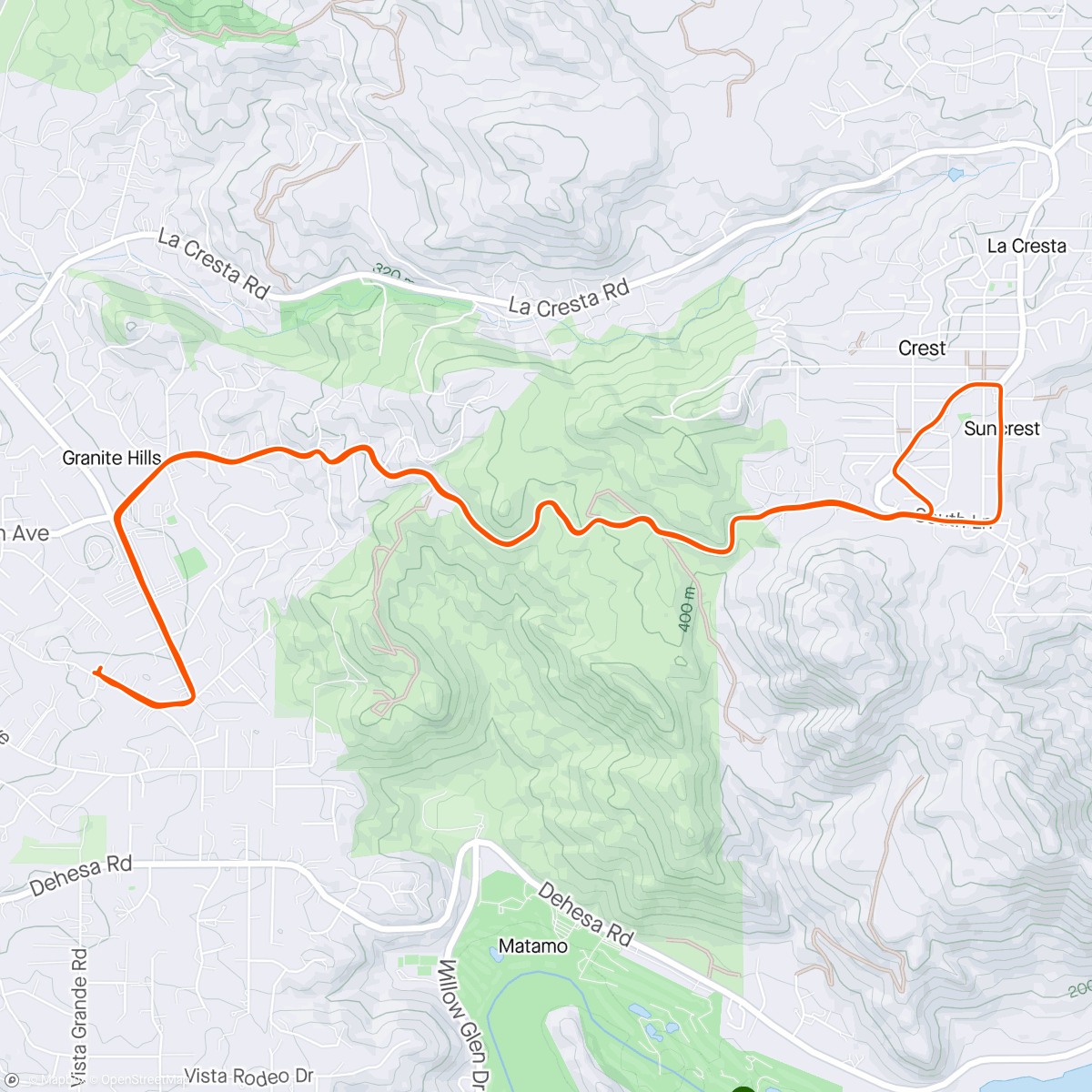 Map of the activity, Weds morning run 🏃 with Tiffany 😃🌤️