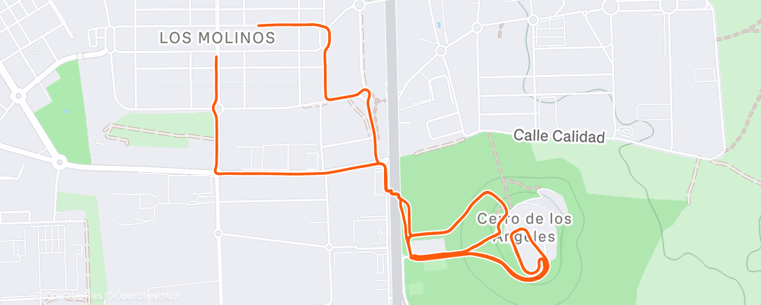 Map of the activity, 02 - Cuestas - 3x3 repeticiones
