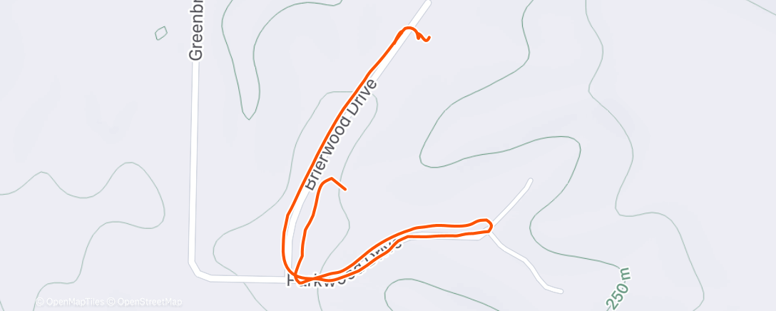 Map of the activity, Morning Walk