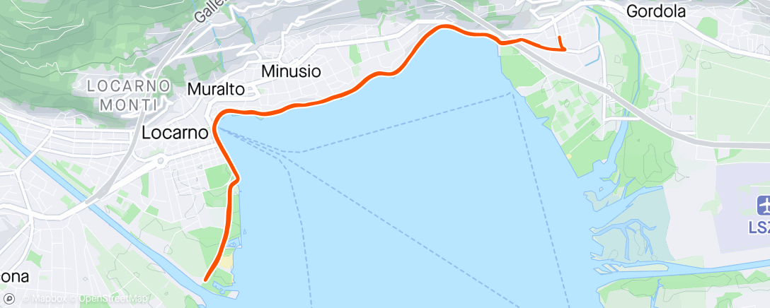 Map of the activity, Corsa pomeridiana
