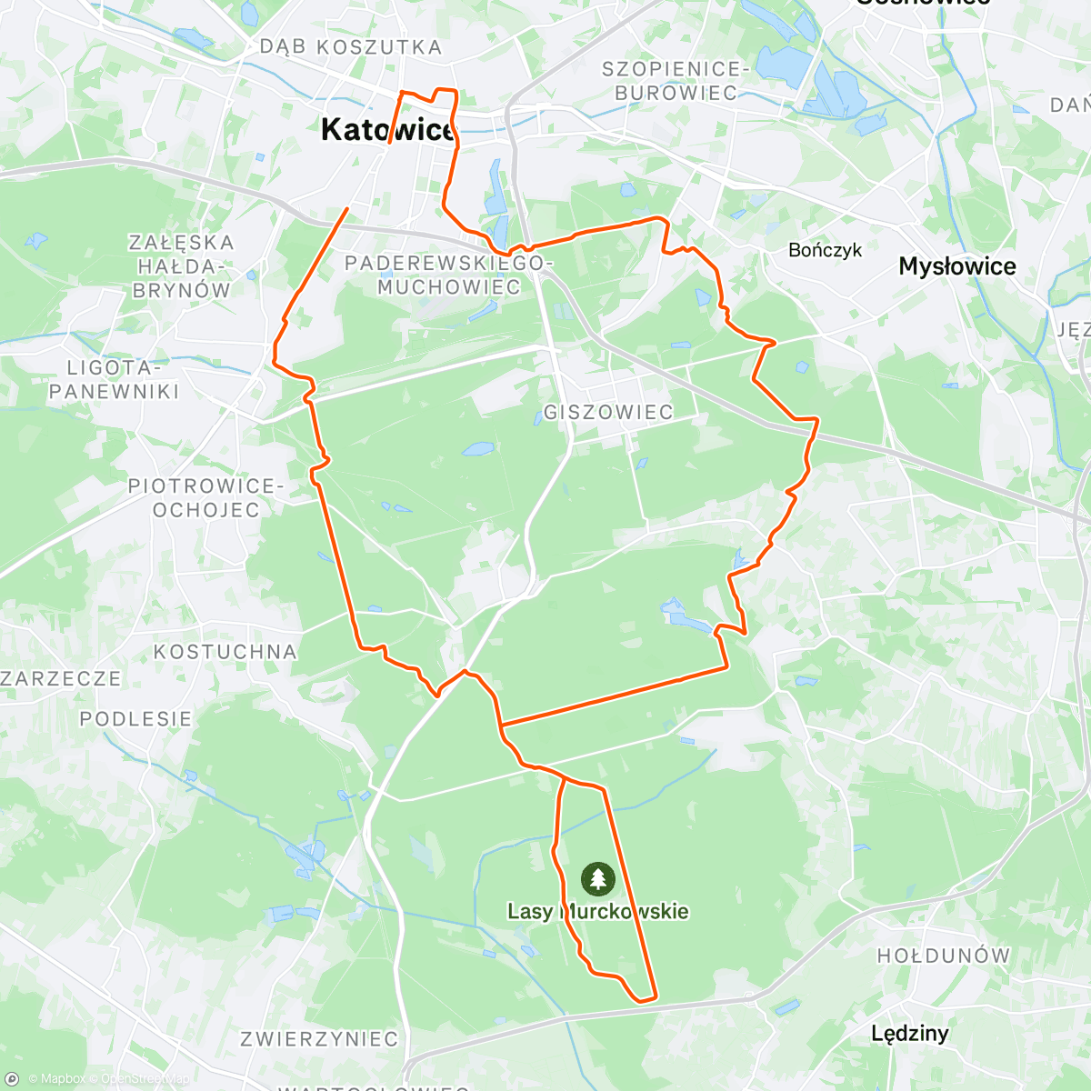 Map of the activity, Afternoon Gravel Ride