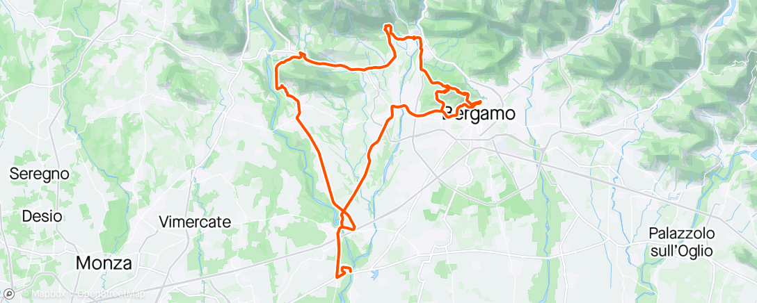 Mapa de la actividad (Pascolo x 3 - Barlino - Odiago - Villa d’Adda con Toni)
