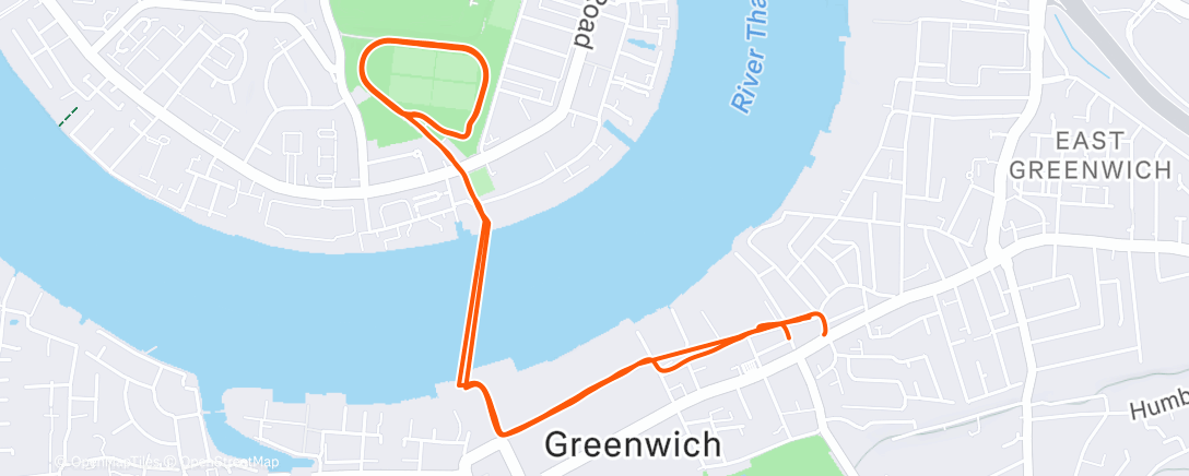 Map of the activity, 60 min at ~150h/r (including 3*100 strides at the end)