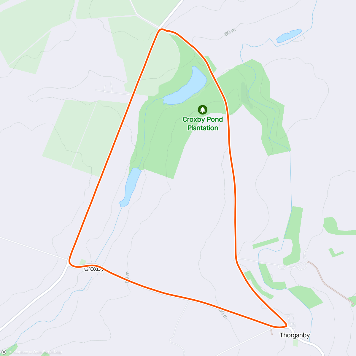 Map of the activity, Hills for breakfast ⛰️