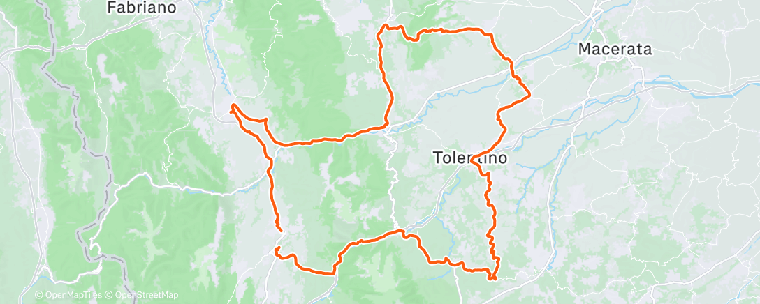 Map of the activity, Morning Ride