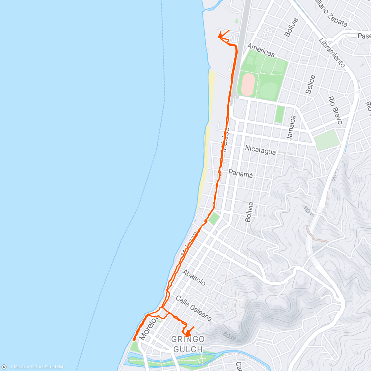 Mapa da atividade, Walk to Old Town PV