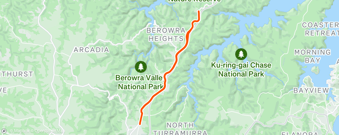 Map of the activity, Morning Ride