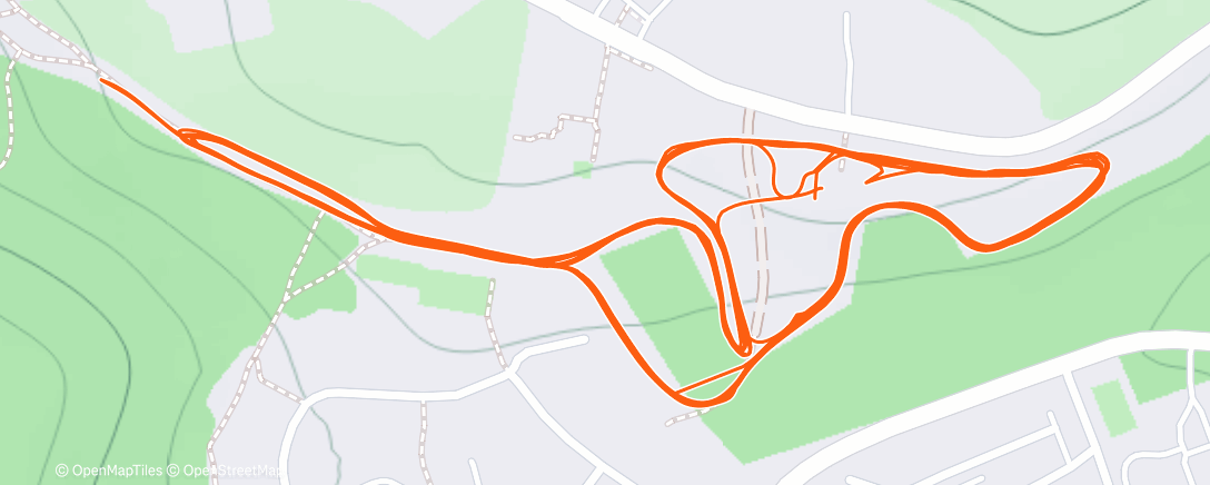 Map of the activity, Evening Nordic Ski