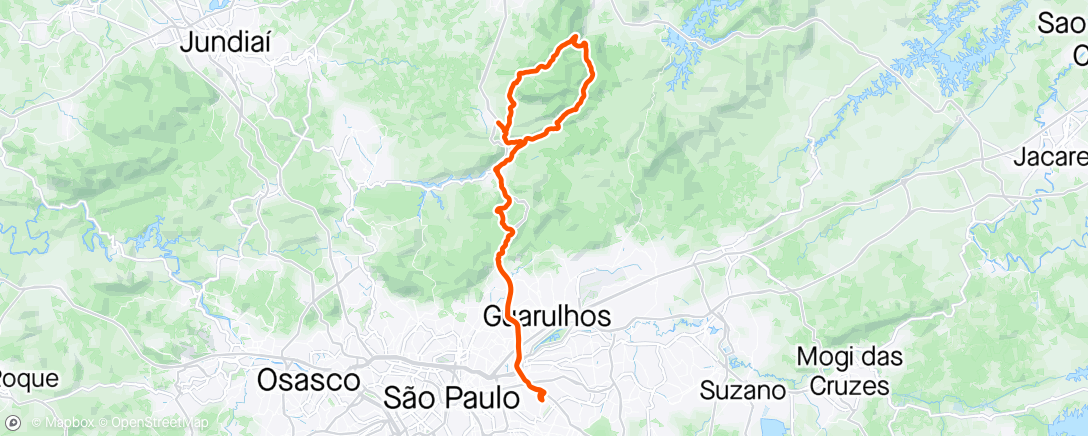 Map of the activity, TREINO CADAVÉRICO  MTB