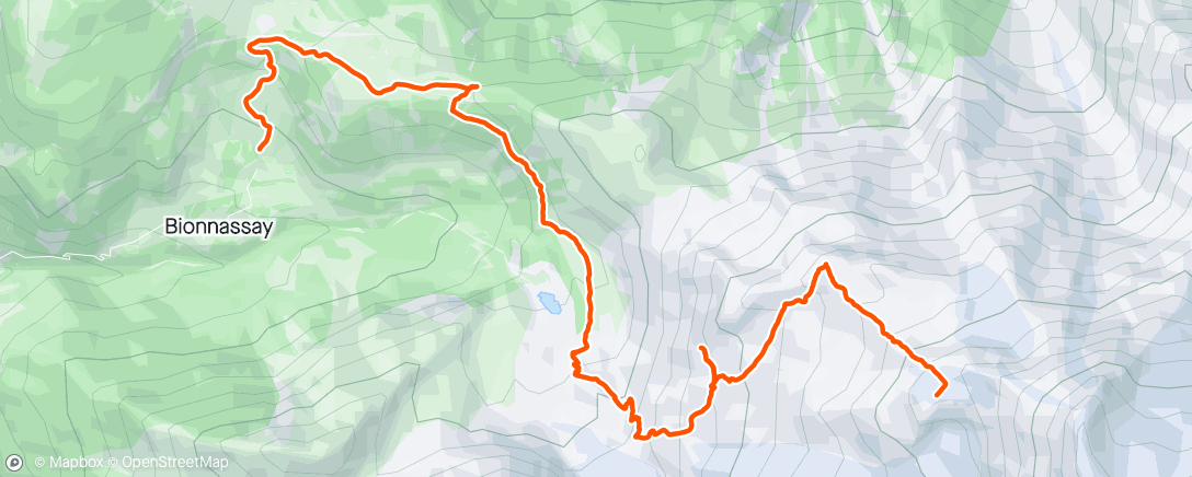 Mapa da atividade, Ascension Mont Blanc - Jour 1 - dur dur … 😵