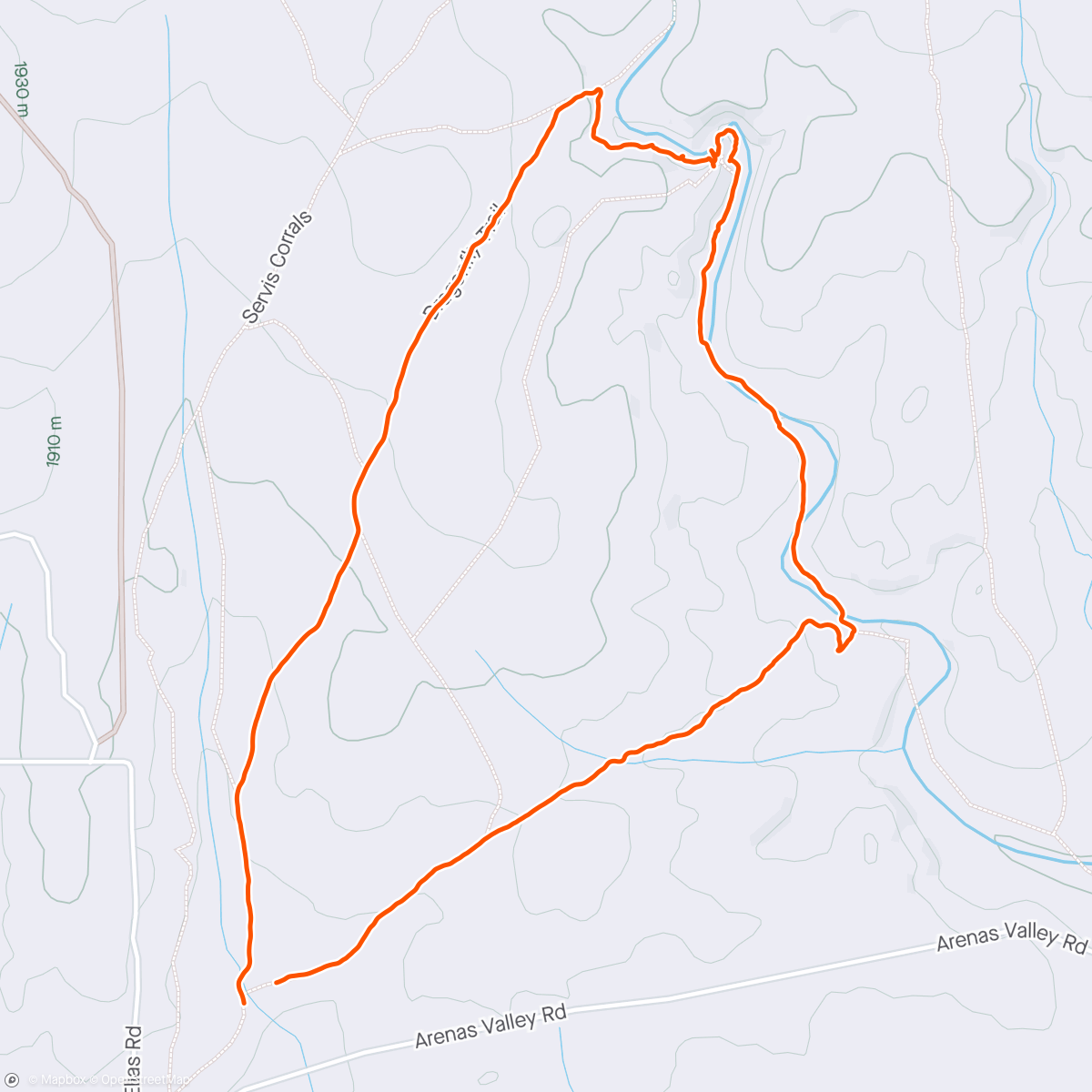 Map of the activity, Doctors orders: jog/walk on the dragonfly trail