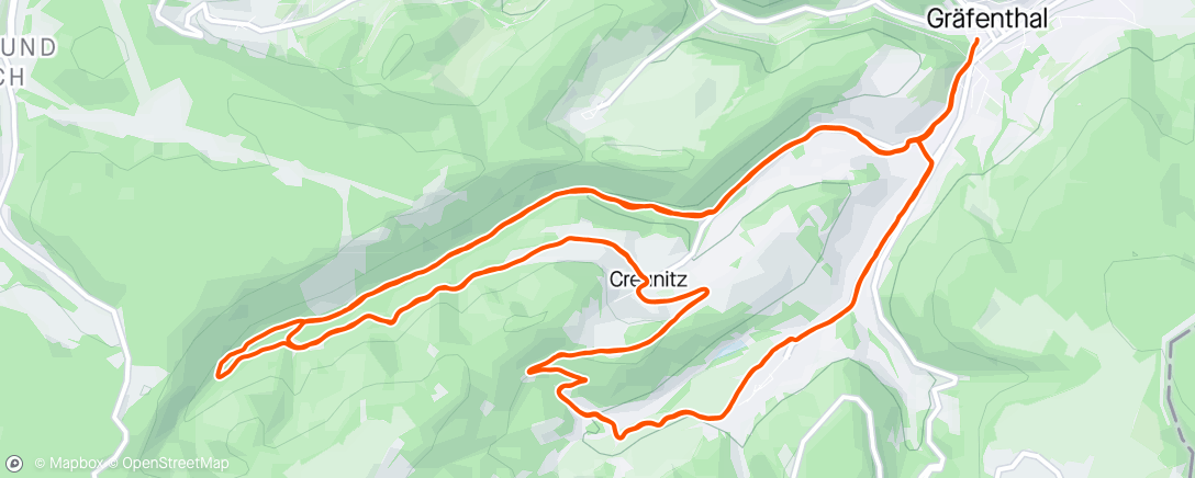 Map of the activity, Traillauf zur Mittagszeit
