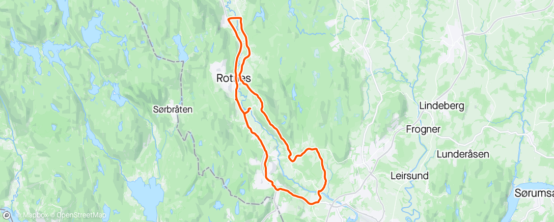 Map of the activity, Onsdagstur om Hellerud med Lars og Karl Olav