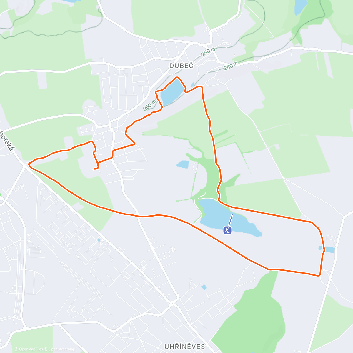 Карта физической активности (Afternoon snow Run ❄️)