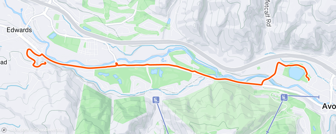 Map of the activity, Evening Ride