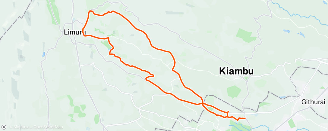 Map of the activity, Afternoon Ride