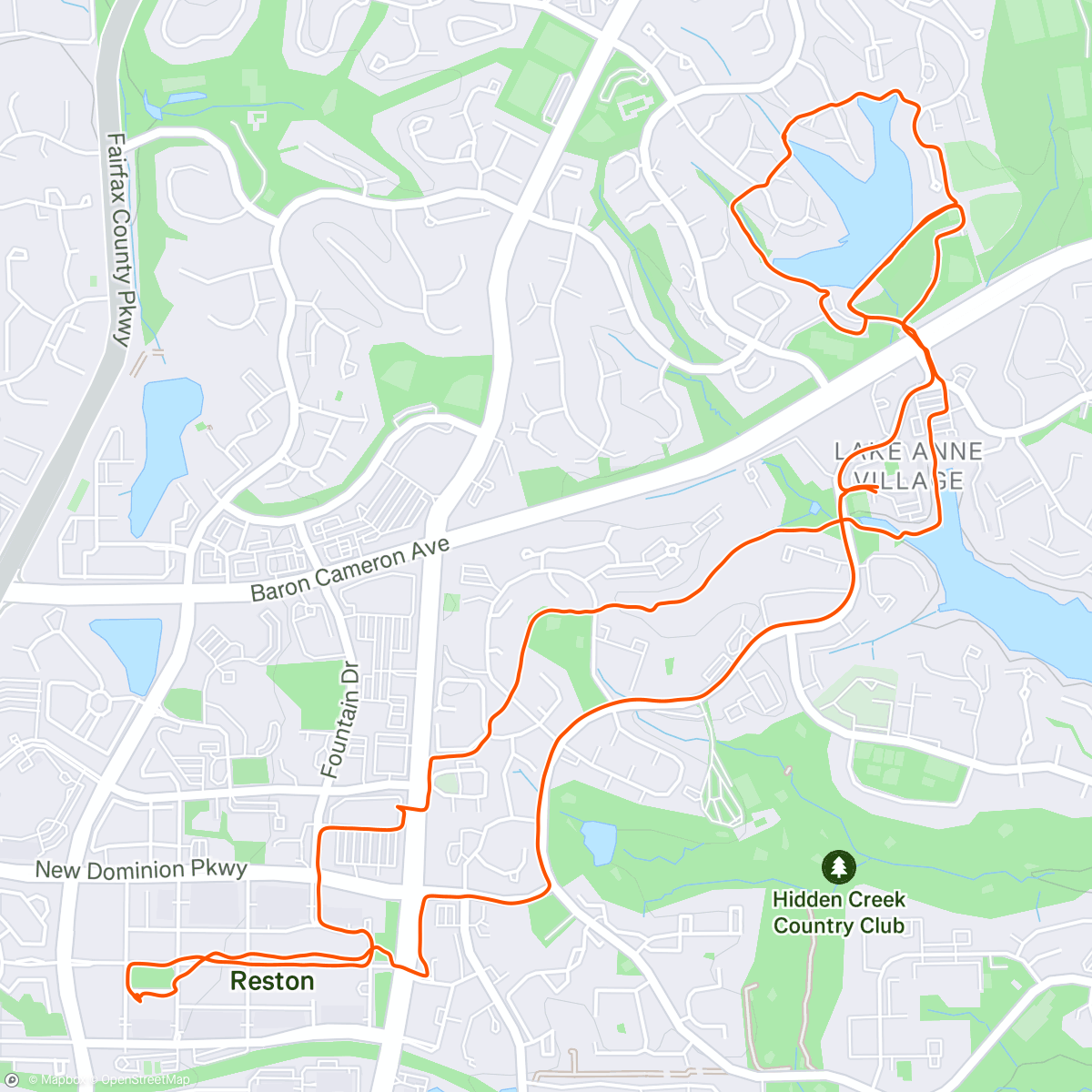 Map of the activity, Afternoon Ride