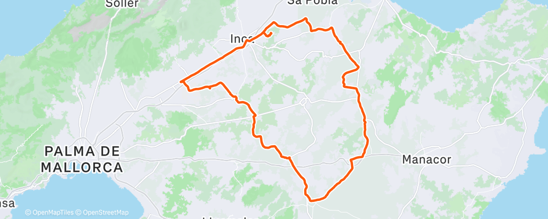 Map of the activity, Groupride HC Bike Tours