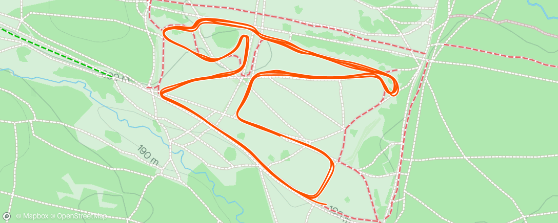 Map of the activity, Fox Hill