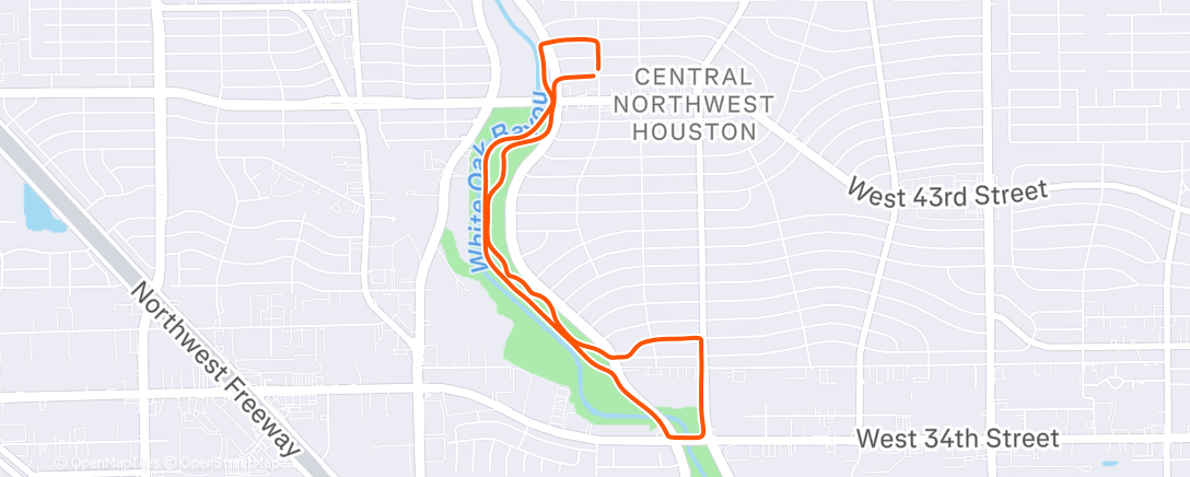 Mapa de la actividad (Morning Run)