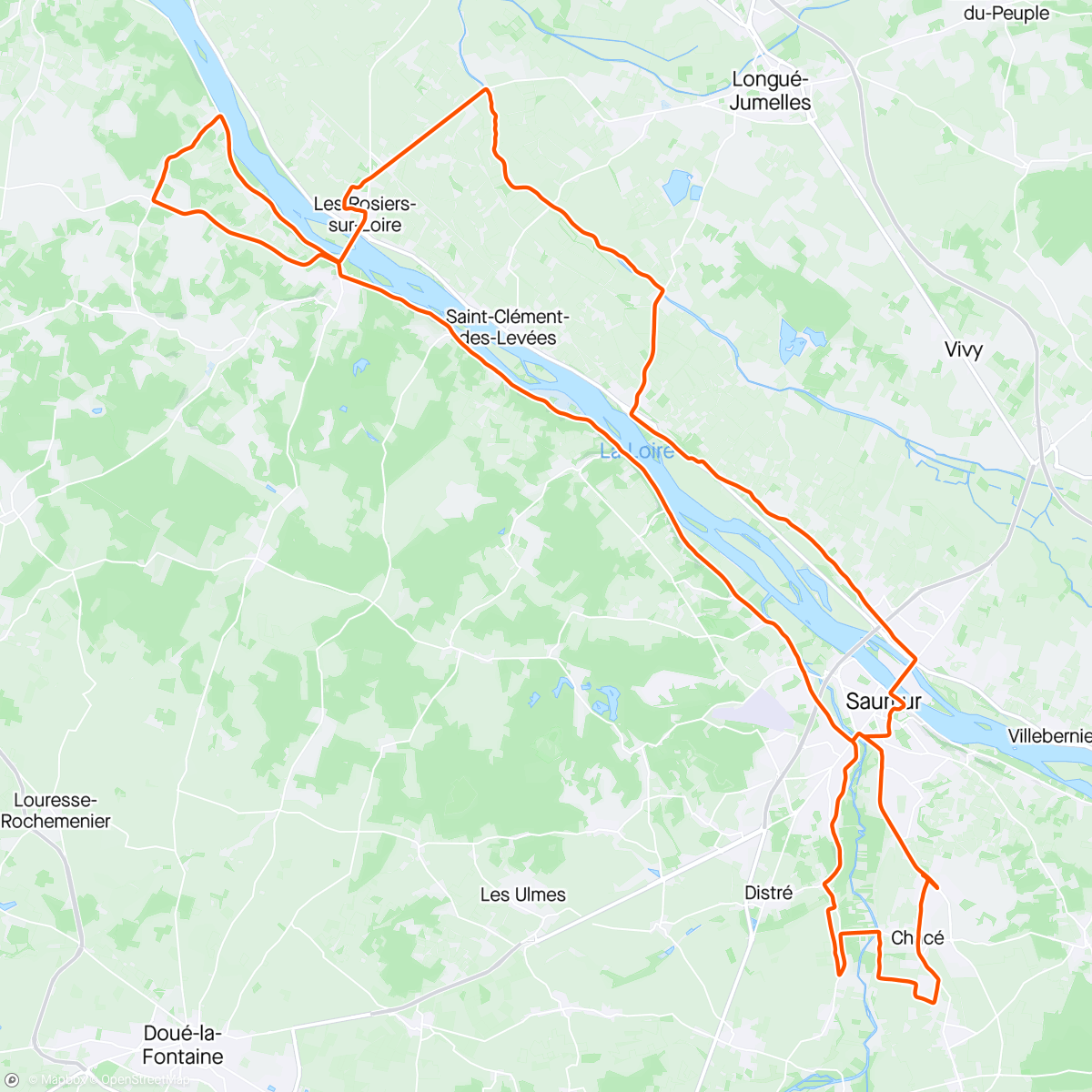 Map of the activity, TCP - Le Thoureil