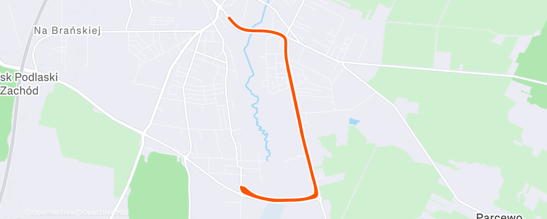 Map of the activity, Lunch Ride