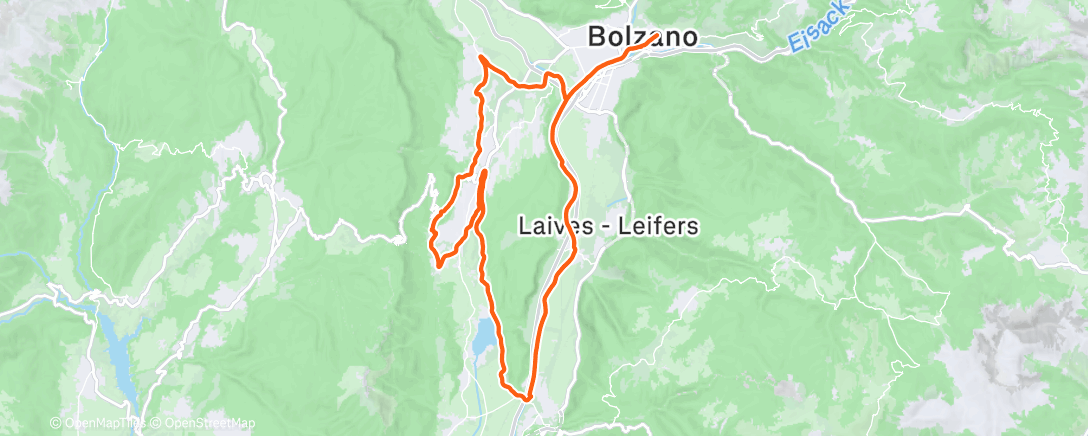 Map of the activity, Afternoon Ride