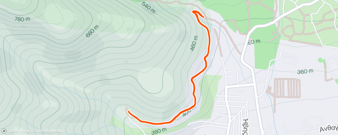 Map of the activity, Easy 6km