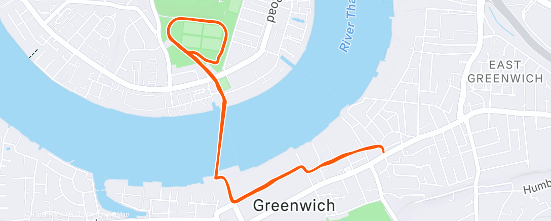 Map of the activity, 16km at ~153-155h/r