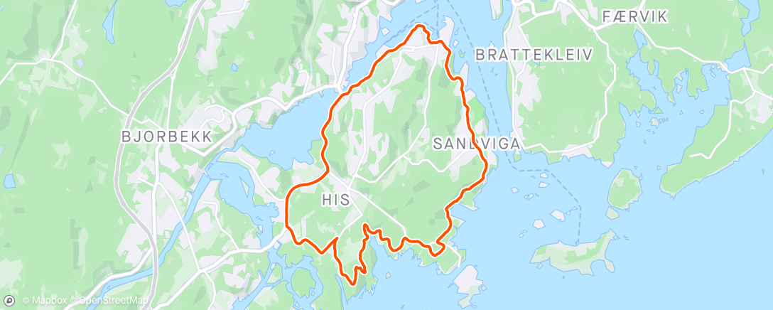 Map of the activity, Good mornings Hisøy ☀️
