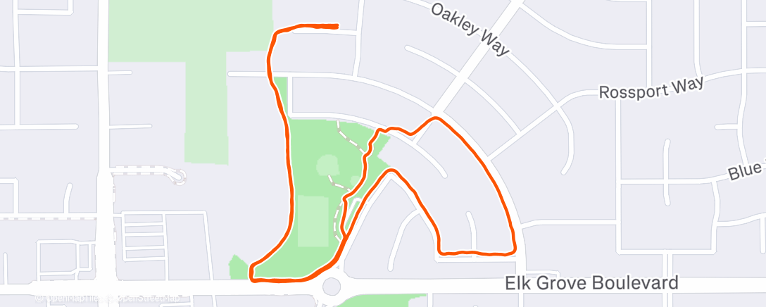 Карта физической активности (Afternoon Walk)