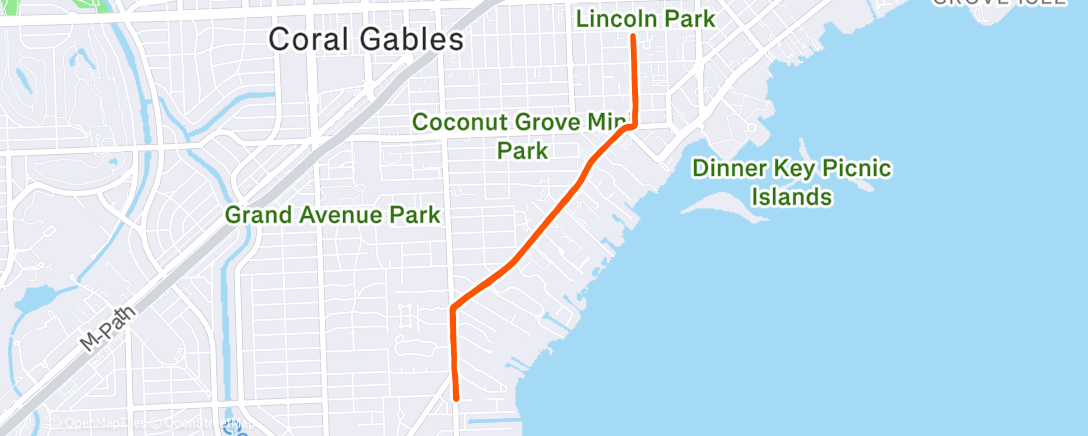 Map of the activity, Miami Base